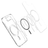 Magsafe Противоударен Калъф за iPhone 17e/ 16e, Spigen Ultra Hybrid Case, Бял (7)