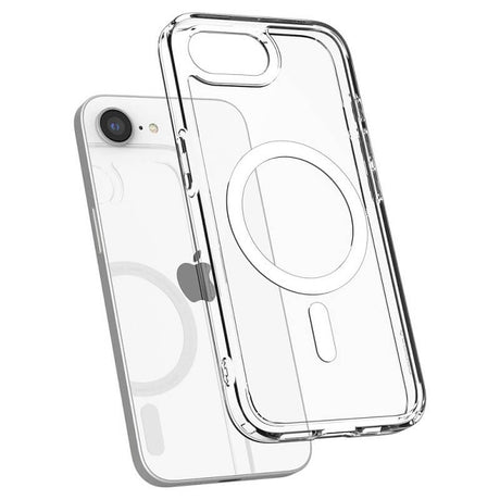 Magsafe Противоударен Калъф за iPhone 17e/ 16e, Spigen Ultra Hybrid Case, Бял (6)