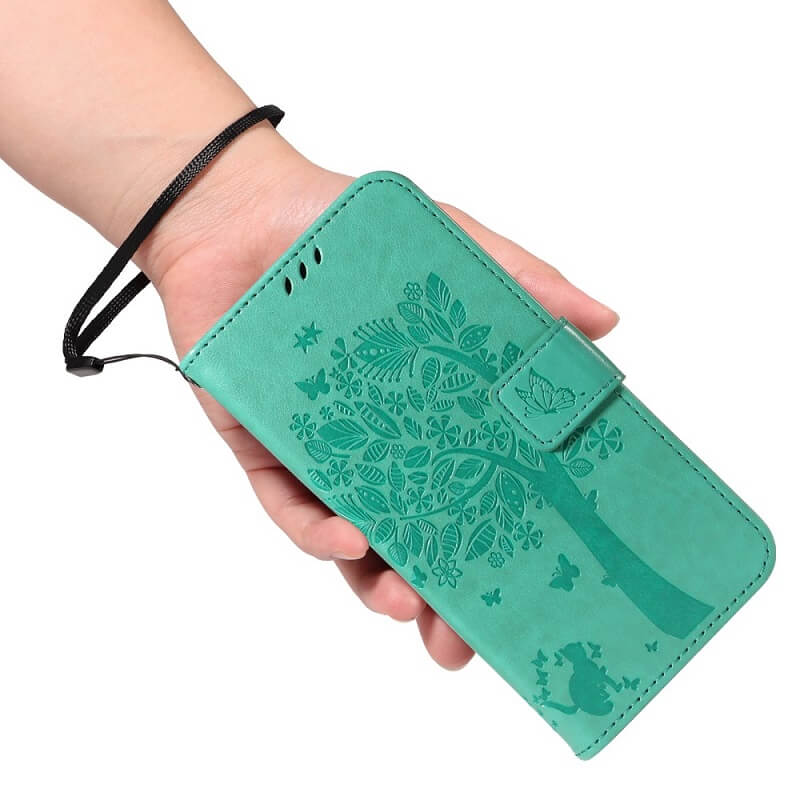 Кожен Калъф с Джобове за Xiaomi 15 Ultra, Wallet Book Case, Зелен (5)