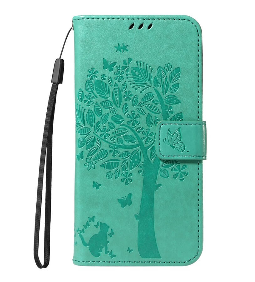Кожен Калъф с Джобове за Xiaomi 15 Ultra, Wallet Book Case, Зелен