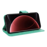 Кожен Калъф с Джобове за Xiaomi 15 Ultra, Wallet Book Case, Зелен (6)