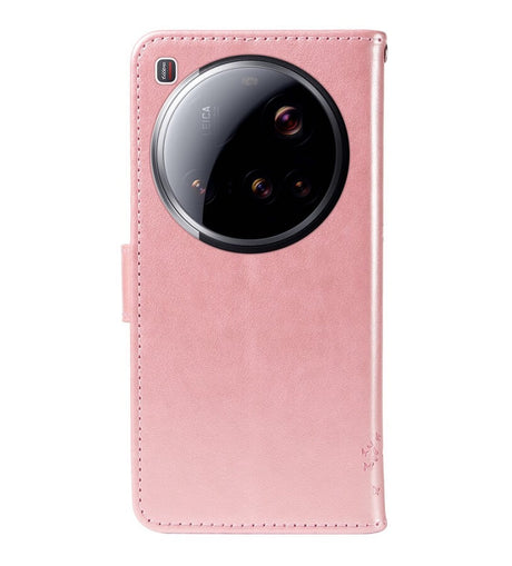 Кожен Калъф с Джобове за Xiaomi 15 Ultra, Wallet Book Case, Розов (2)