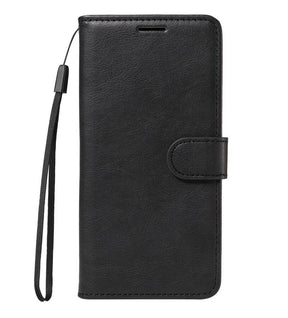 Кожен Калъф с Джобове за Xiaomi 15 Ultra, Wallet Book Case, Черен