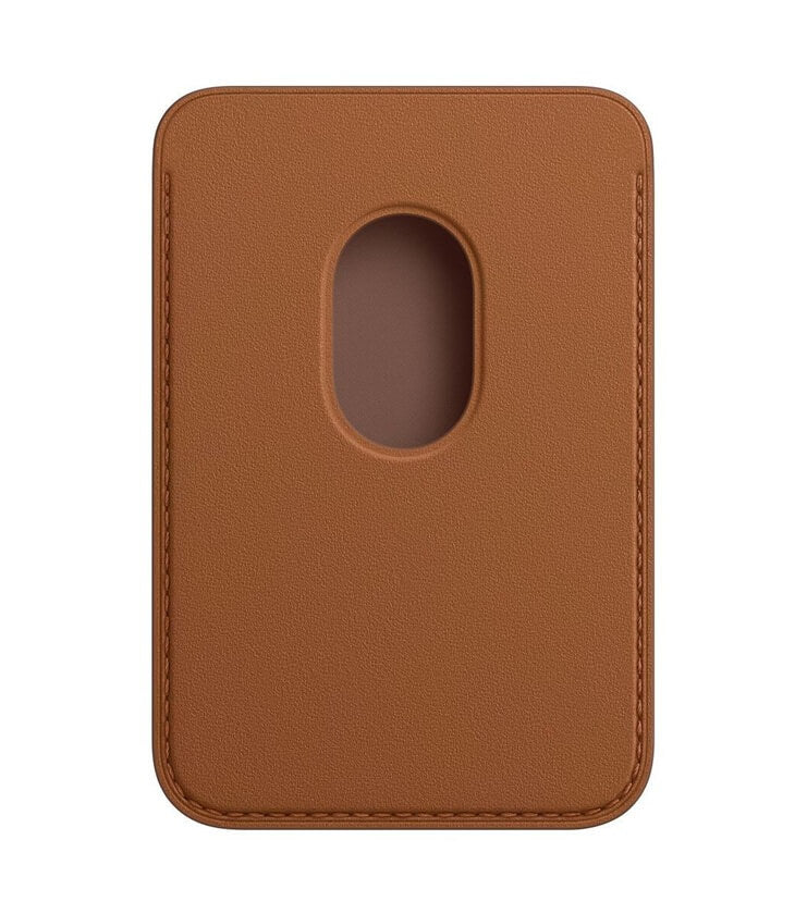 Оригинален Magsafe Калъф за Карти за iPhone, Apple Leather Wallet MHLT3ZM/A, Кафяв (2)