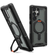 Magsafe Противоударен Калъф за Samsung S25 Ultra, UAG Plasma XTE Case Black-Orange, Черен