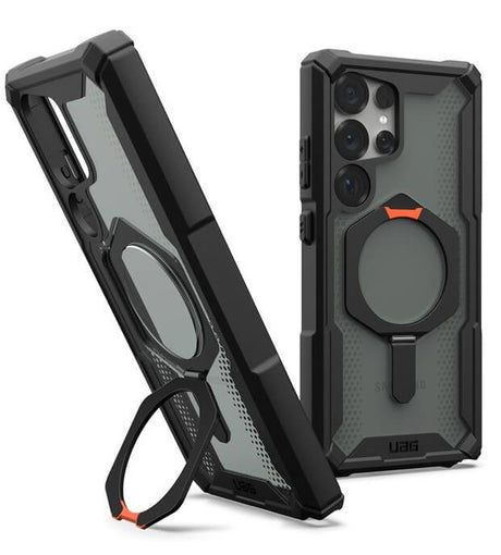 Magsafe Противоударен Калъф за Samsung S25 Ultra, UAG Plasma XTE Case Black-Orange, Черен