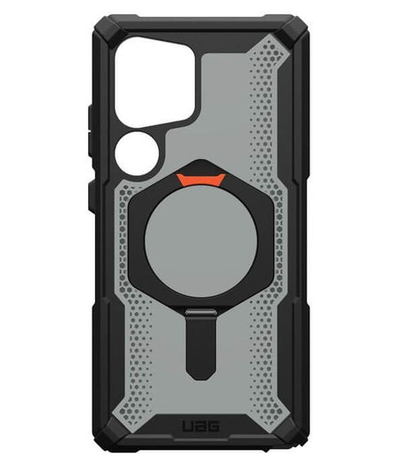 Magsafe Противоударен Калъф за Samsung S25 Ultra, UAG Plasma XTE Case Black-Orange, Черен (8)