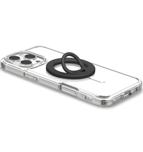 Magsafe Адаптер с Пръстен, Spigen Dual Pop Phone Holder, Черен (3)