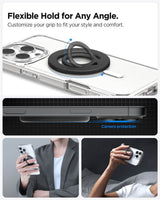 Magsafe Адаптер с Пръстен, Spigen Dual Pop Phone Holder, Черен (6)