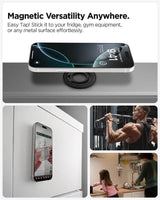 Magsafe Адаптер с Пръстен, Spigen Dual Pop Phone Holder, Черен (5)