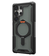 Magsafe Противоударен Калъф за Samsung S25 Ultra, UAG Plasma XTE Case Black-Orange, Черен (2)