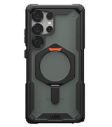 Magsafe Противоударен Калъф за Samsung S25 Ultra, UAG Plasma XTE Case Black-Orange, Черен (3)