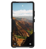 Magsafe Противоударен Калъф за Samsung S25 Ultra, UAG Plasma XTE Case Black-Orange, Черен (5)
