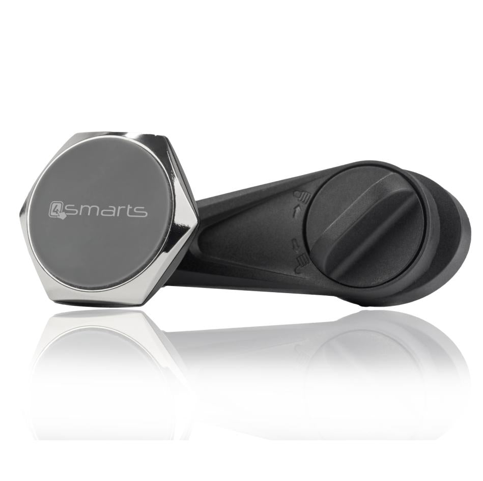 Стойка за Кола Магнитна, 4Smarts Holder Clampmag Chrome, Черен (2)