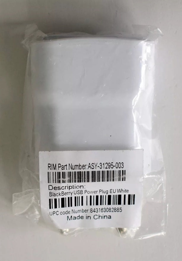 Оригинално Зарядно BlackBerry 220v 0.7A New, Бял (Bulk) (2)