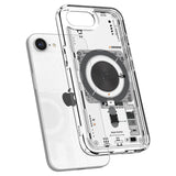 Magsafe Калъф за iPhone 17e/ 16e, Spigen Ultra Hybrid Mag Neo One Case, Прозрачен (6)