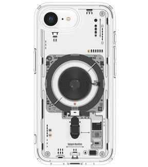 Magsafe Калъф за iPhone 17e/ 16e, Spigen Ultra Hybrid Mag Neo One Case, Прозрачен