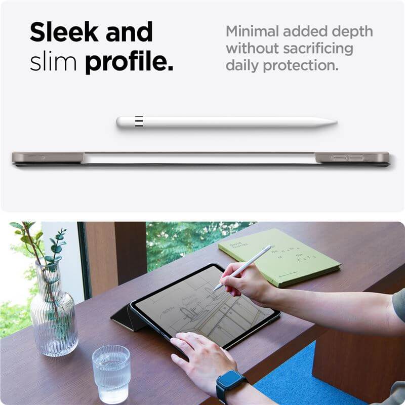 Защитен Калъф за iPad Pro 13 2025-2024, Spigen Smart Fold Case, Черен (10)