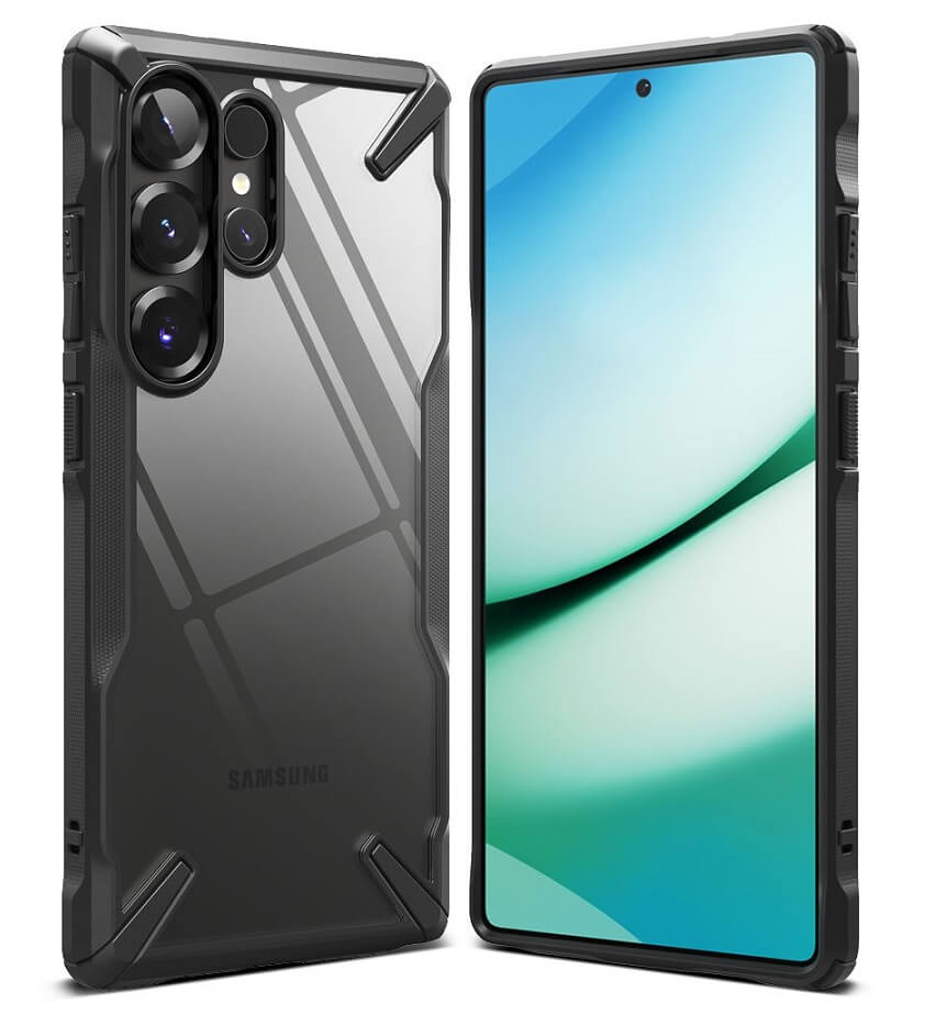 Противоударен Хибриден Калъф за Samsung S25 Ultra, Ringke Fusion X Case, Черен (2)