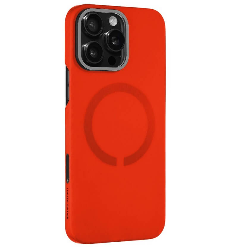 Magsafe Кевларен Калъф за iPhone 16 Pro Max, Tactical MagForce Aramid Case, Червен (2)