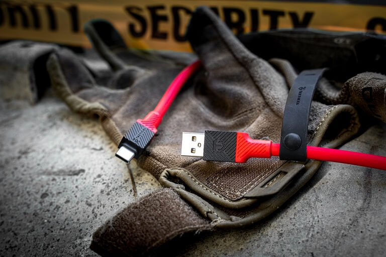 USB-C Кабел за iPhone, Tactical Fat Man USB-C to USB-C 60W 1m, Червен (3)