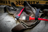 USB-C Кабел за iPhone, Tactical Fat Man USB-C to USB-C 60W 1m, Червен (3)