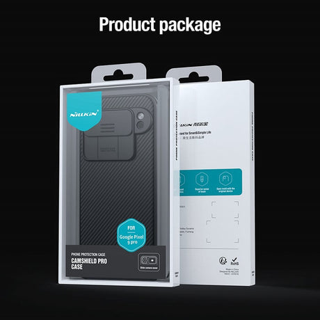 Калъф с Плъзгач за Камера за Google Pixel 9 Pro, Nillkin CamShield Case, Черен (8)