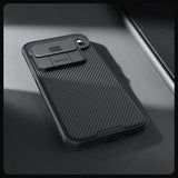 Калъф с Плъзгач за Камера за Google Pixel 9 Pro, Nillkin CamShield Case, Черен (7)