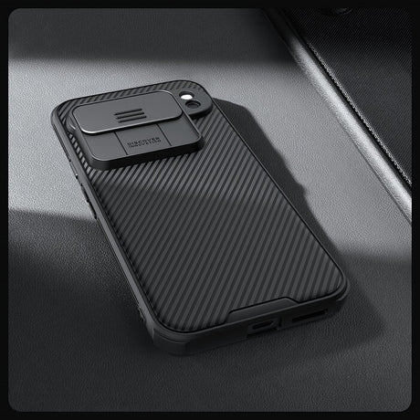 Калъф с Плъзгач за Камера за Google Pixel 9 Pro, Nillkin CamShield Case, Черен (7)