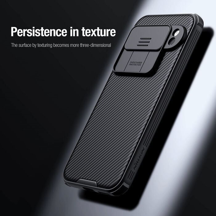 Калъф с Плъзгач за Камера за Google Pixel 9 Pro XL, Nillkin CamShield Case, Черен (6)