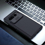 Калъф с Плъзгач за Камера за Google Pixel 7 Pro, Nillkin CamShield Case, Черен (5)