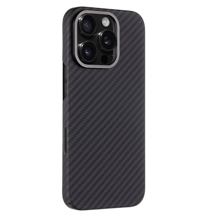 Magsafe Кевларен Калъф за iPhone 16 Pro Max, Tactical MagForce Aramid Case, Черен (2)