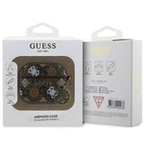 Калъф за Apple AirPods 3, Guess PU 4G Peony Charm Case, Кафяв (3)