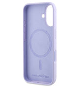 Magsafe Калъф за iPhone 16, Karl Lagerfeld Karl&Choupette Heads Ring Case, Лилав (5)