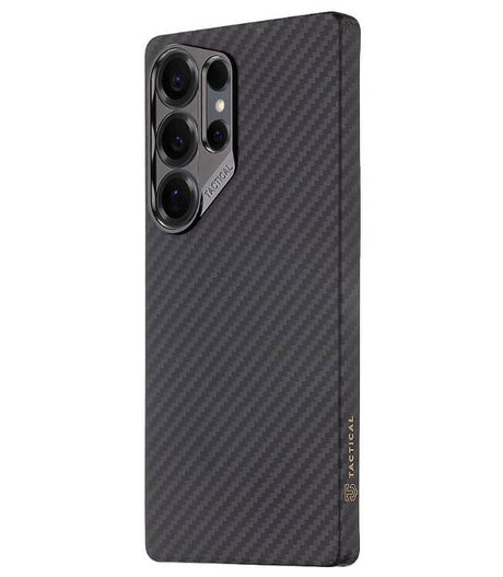 Magsafe Кевларен Калъф за Samsung S25 Ultra, Tactical MagForce Aramid Case, Черен (2)