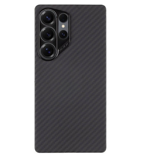 Magsafe Кевларен Калъф за Samsung S25 Ultra, Tactical MagForce Aramid Case, Черен