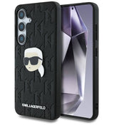 Калъф за Samsung S25 Plus, Karl Lagerfeld PU Mono K. Head PIN Case, Черен