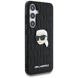 Калъф за Samsung S25 Plus, Karl Lagerfeld PU Mono K. Head PIN Case, Черен (3)