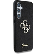 Калъф за Samsung S25, Guess Glitter 4G Metal Logo Case, Черен (4)