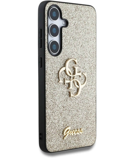 Калъф за Samsung S25 Plus, Guess Glitter 4G Metal Logo Case, Златист (4)