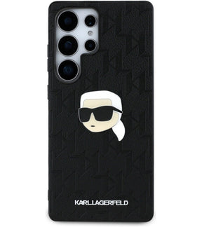 Калъф за Samsung S25 Ultra, Karl Lagerfeld PU Mono K. Head PIN Case, Черен
