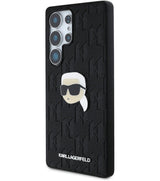 Калъф за Samsung S25 Ultra, Karl Lagerfeld PU Mono K. Head PIN Case, Черен (2)