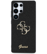 Калъф за Samsung S25 Ultra, Guess Glitter 4G Metal Logo Case, Черен