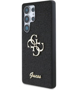 Калъф за Samsung S25 Ultra, Guess Glitter 4G Metal Logo Case, Черен (4)