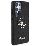 Калъф за Samsung S25 Ultra, Guess Glitter 4G Metal Logo Case, Черен (2)