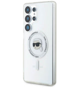 Magsafe Калъф за Samsung S25 Ultra, Karl Lagerfeld IML Choupette Head Case, Прозрачен (5)
