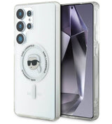 Magsafe Калъф за Samsung S25 Ultra, Karl Lagerfeld IML Choupette Head Case, Прозрачен (3)