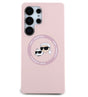 MagSafe Калъф за Samsung S25 Ultra, Karl Lagerfeld Silicone Double Heads Case, Розов