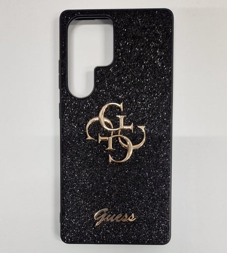Калъф за Samsung S25 Ultra, Guess Glitter 4G Metal Logo Case, Черен (6)