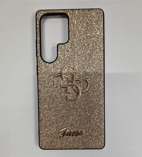 Калъф за Samsung S25 Ultra, Guess Glitter 4G Metal Logo Case, Златист (7)